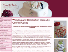 Tablet Screenshot of confetticakes.co.uk